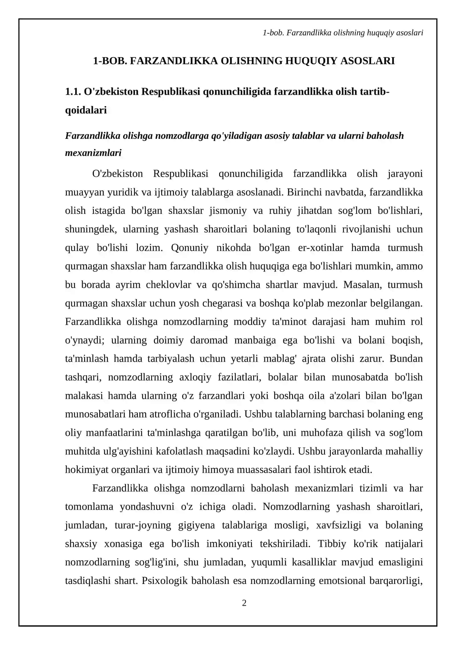 Farzandlikka olish 4