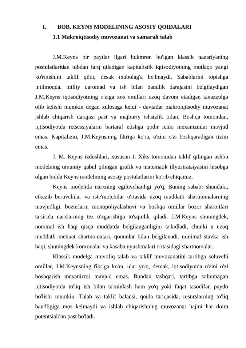UMUMIY MAKROIQTISODIY MUVOZANAT 4