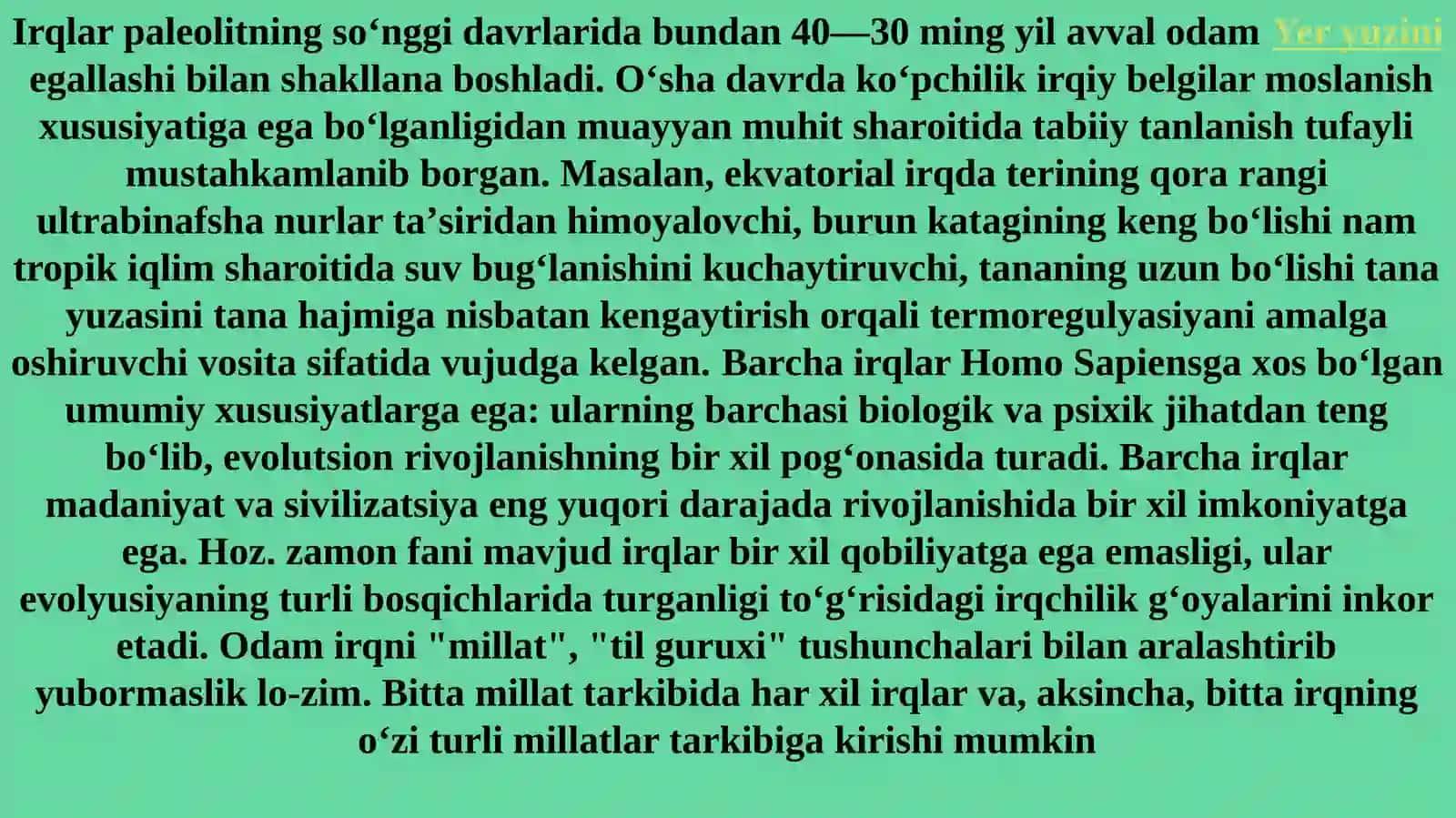 Antropologiyada irqlar va uning dinamikasi masalasi 4