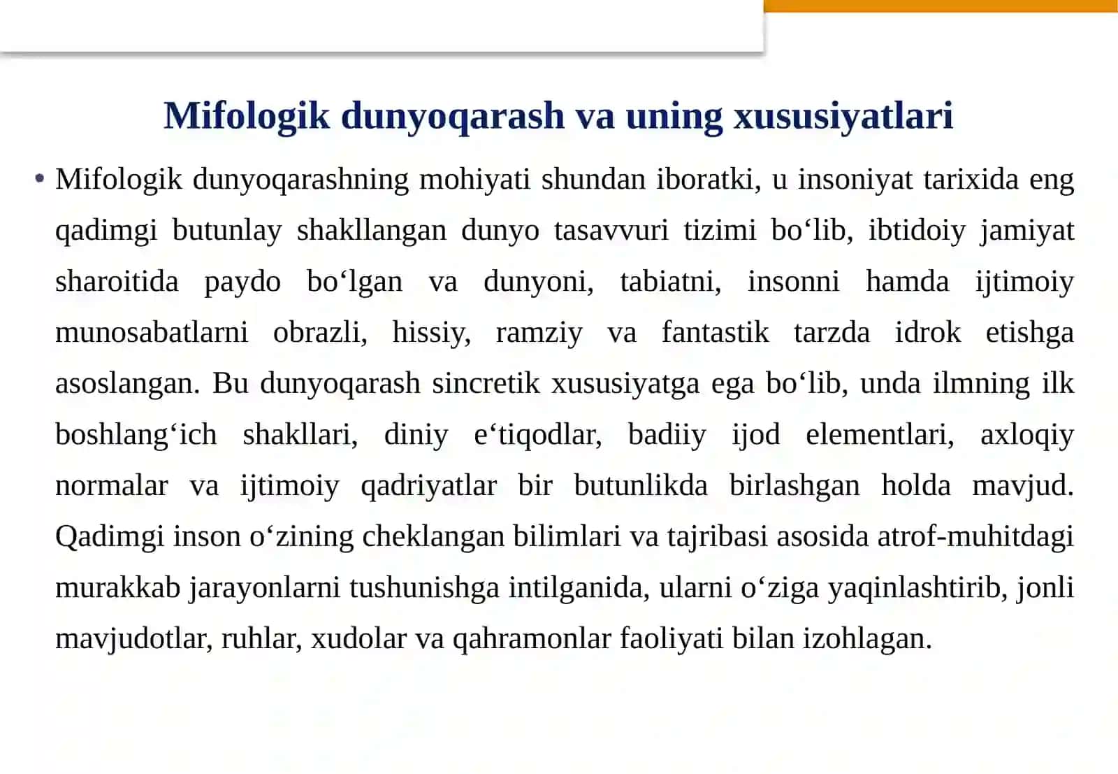 Mifologik dunyoqarash va uning xususiyatlari 4