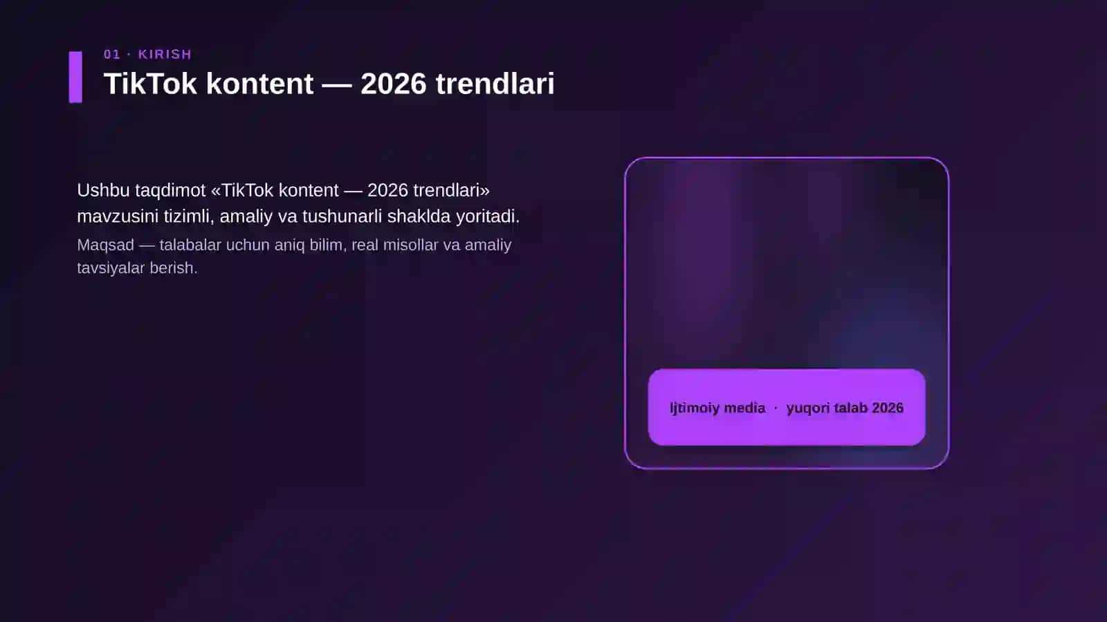 TikTok kontent — 2026 trendlari 4