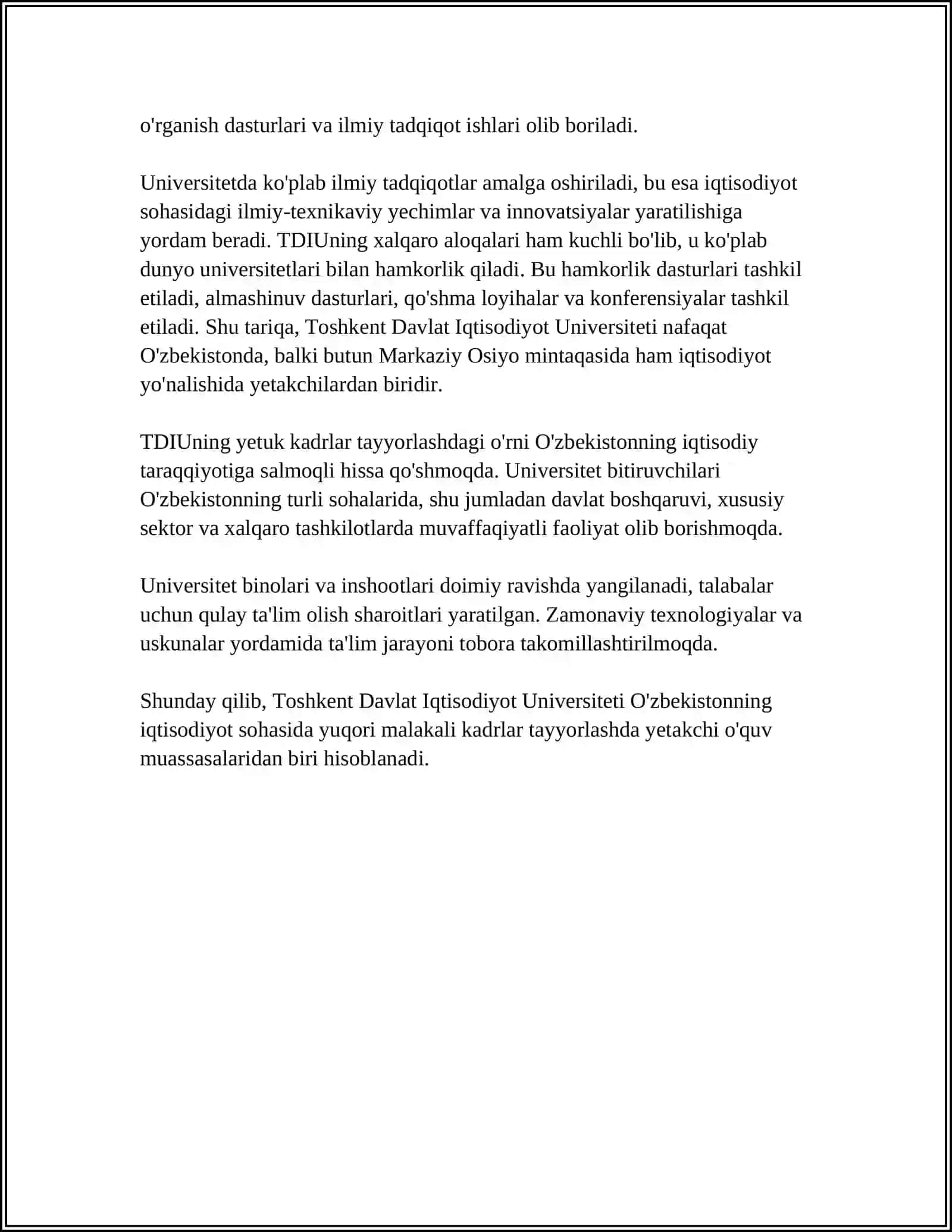 Toshkent Davlat Iqtisodiyot Universiteti 4