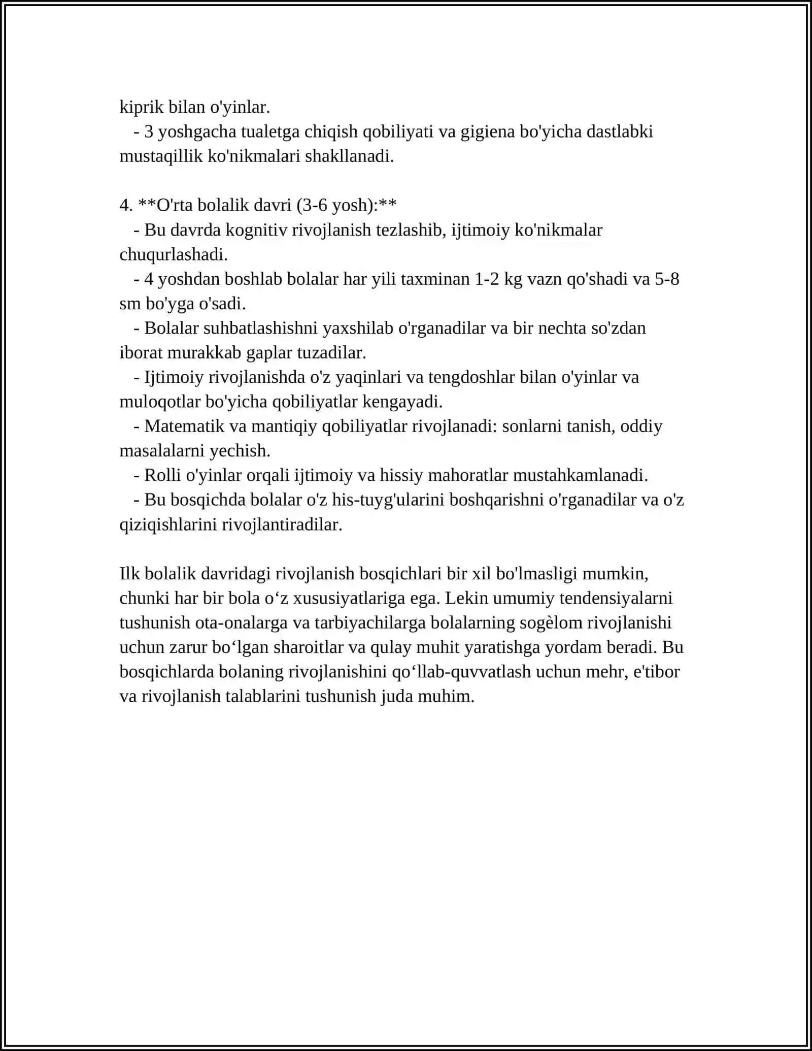 ILK BOLALIK DAVRI VA UNING PSIXOLOGIK XUSUSIYATLARI 4