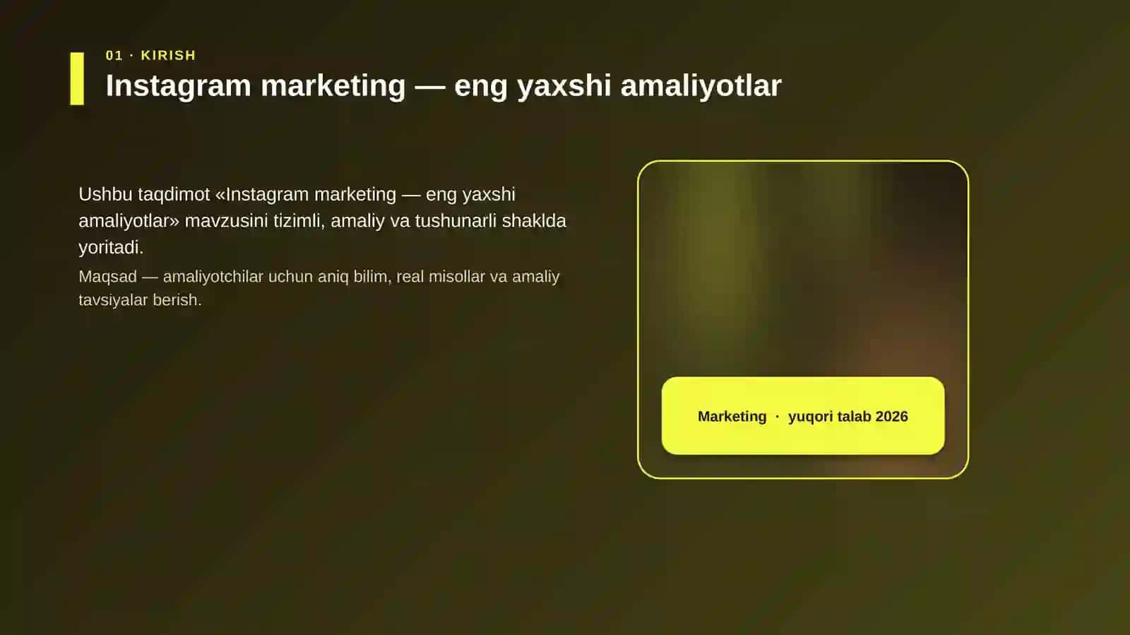 Instagram marketing - eng yaxshi amaliyotlar 4