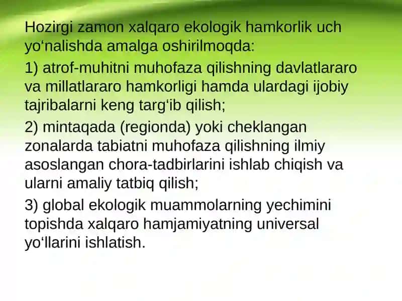 Ekologik iqtisodiyot va atrof- muhit 4