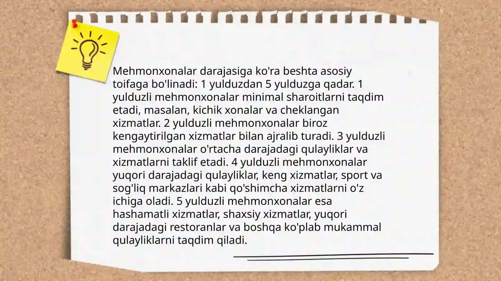 Mehmonxonlarni tasniflash tizimi 4