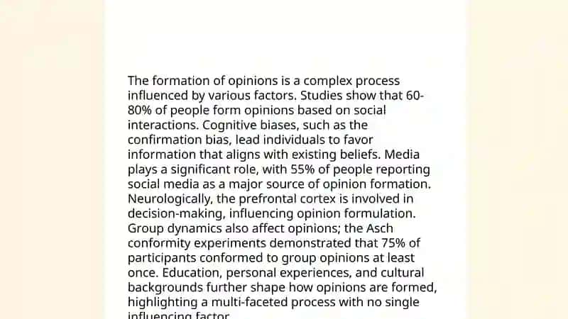 Belief and opinions 4