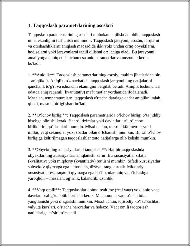 TAQSIMOT PARAMETRLAR STATIK QARORLARI VA ULARGA TALABLAR 4