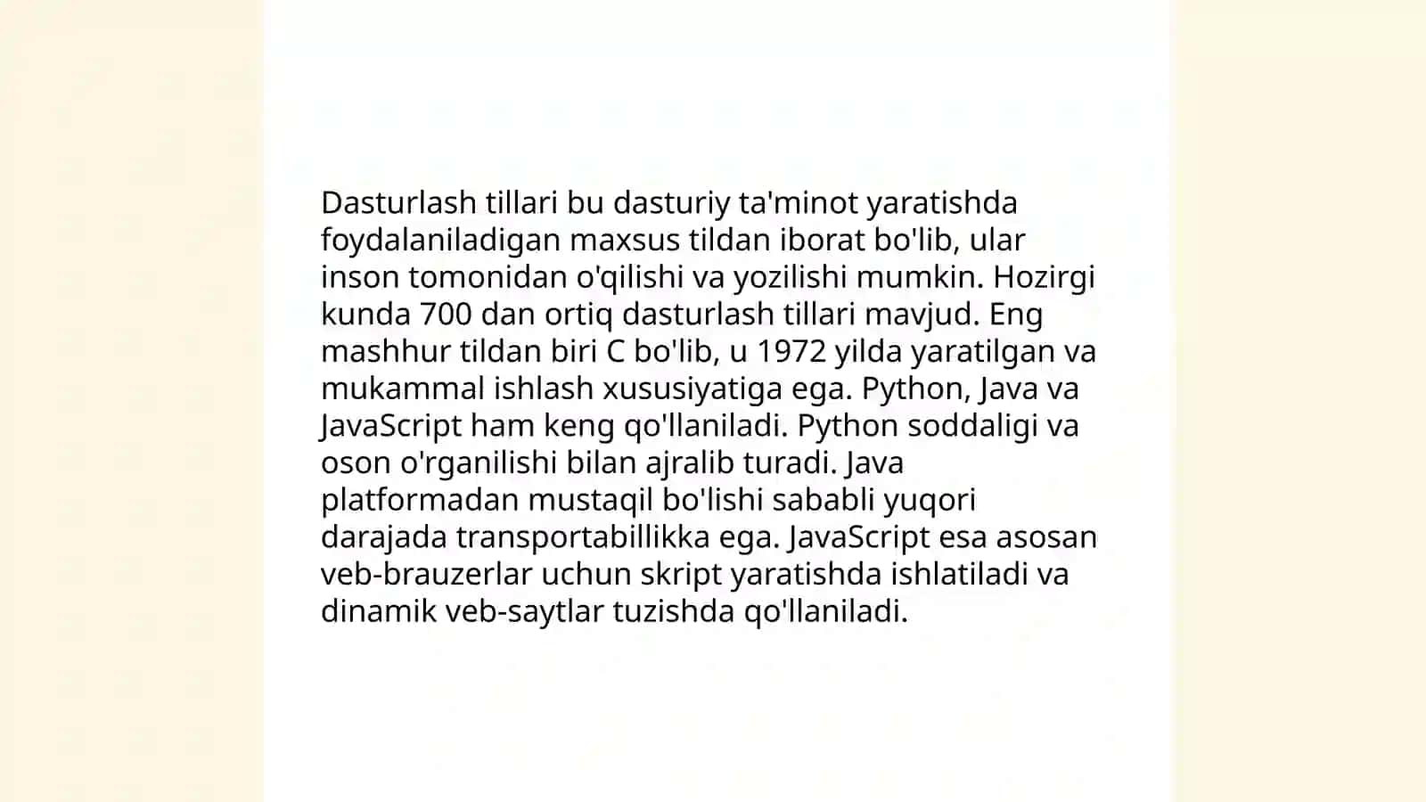 Algoritmlar va ma'lumotlar tuzilmalari 4