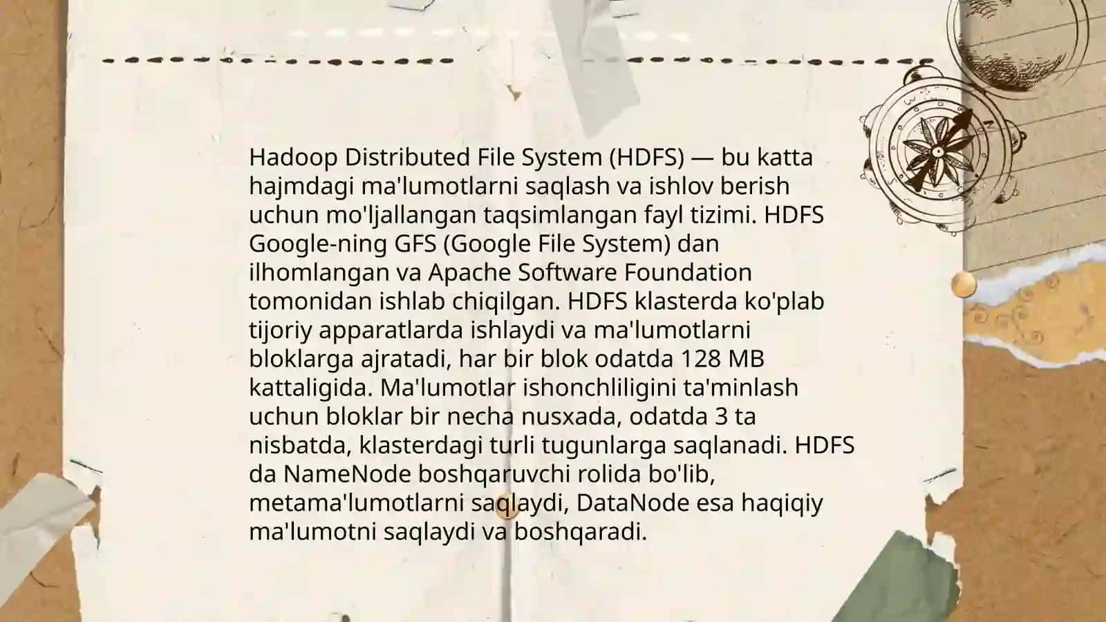 Hadoop tizimi va Hadoop: Hive haqida taqdimot 4