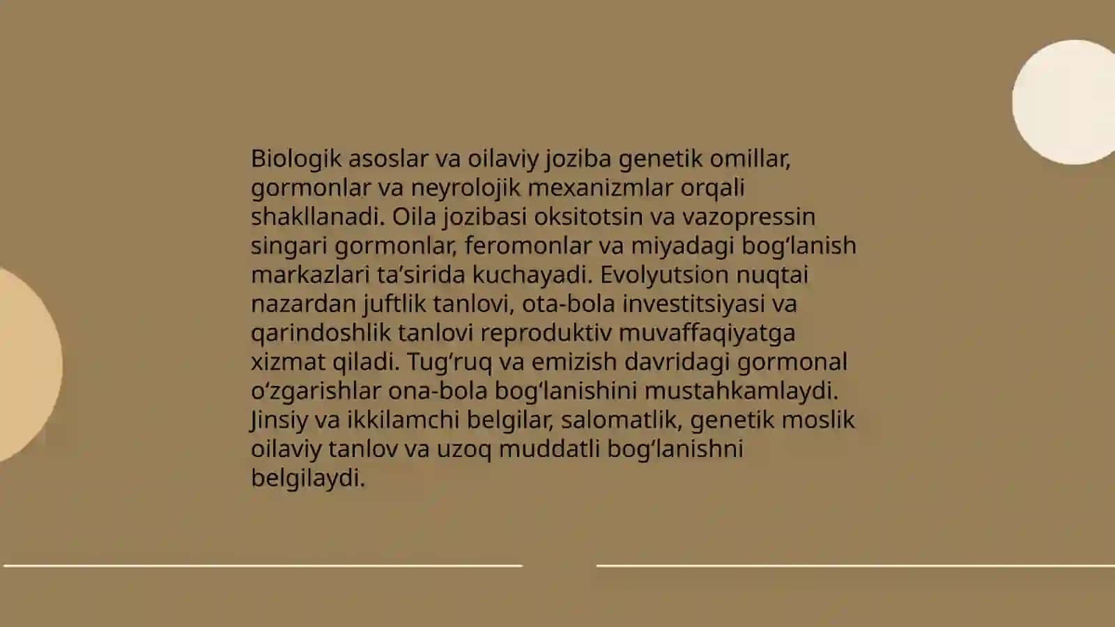 Oilaviy munosabatlarning ildizlar va attraksiya 4