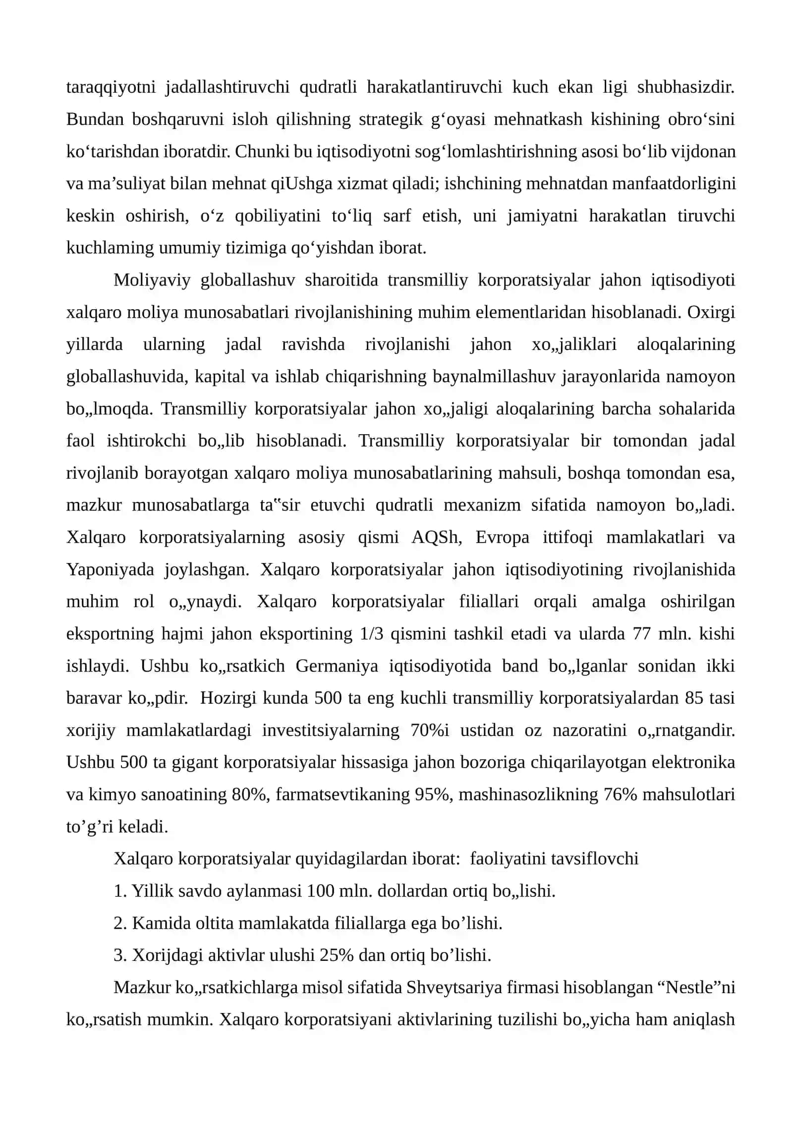 Xalqaro korporatsiyalar 4