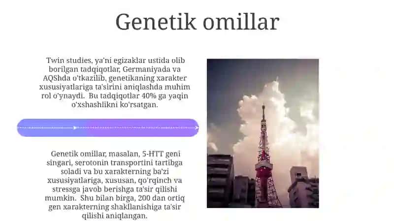 Xarakter Shakillanishiga ta'sir etuvchi omillar 4