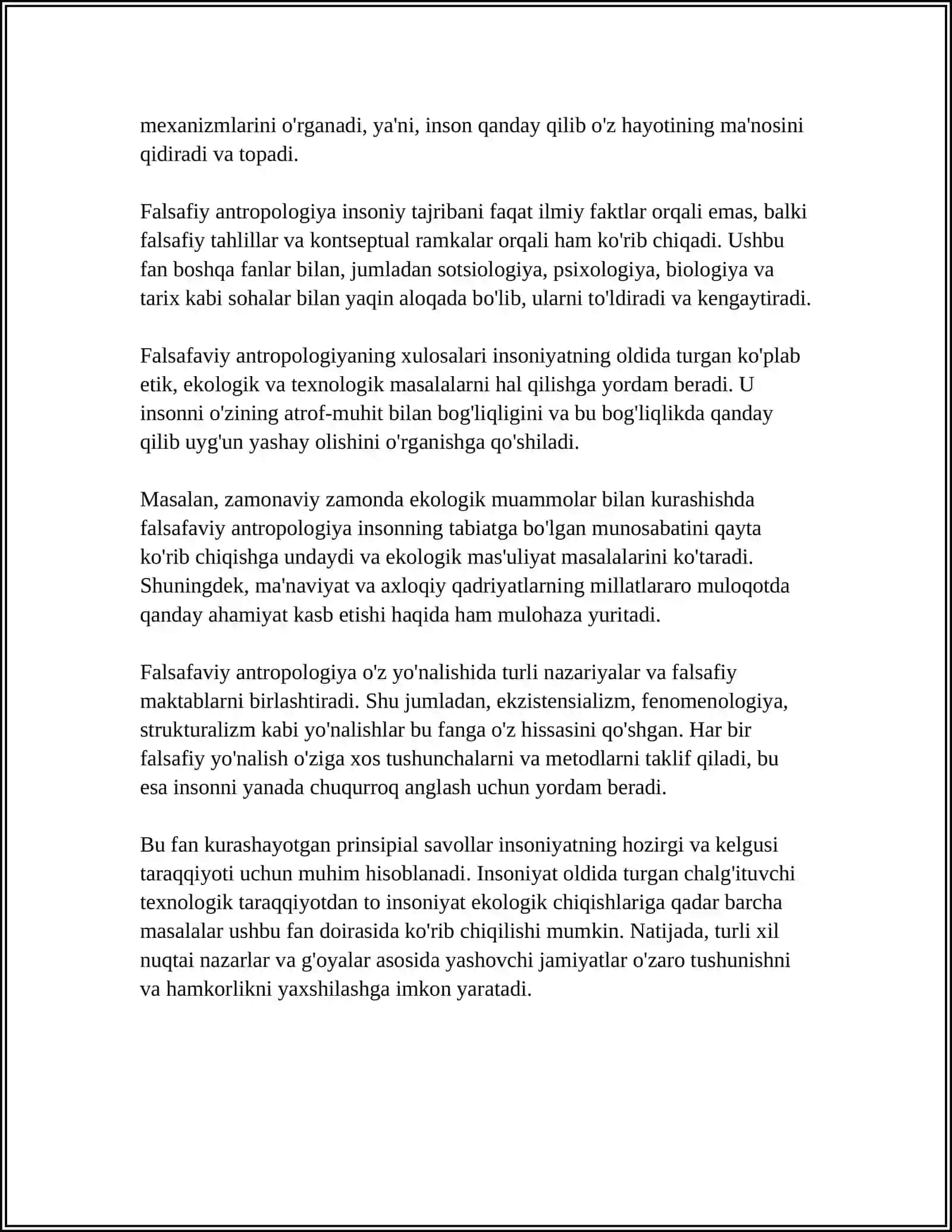 FALSAFAVIY ANTROPOLOGIYA 4