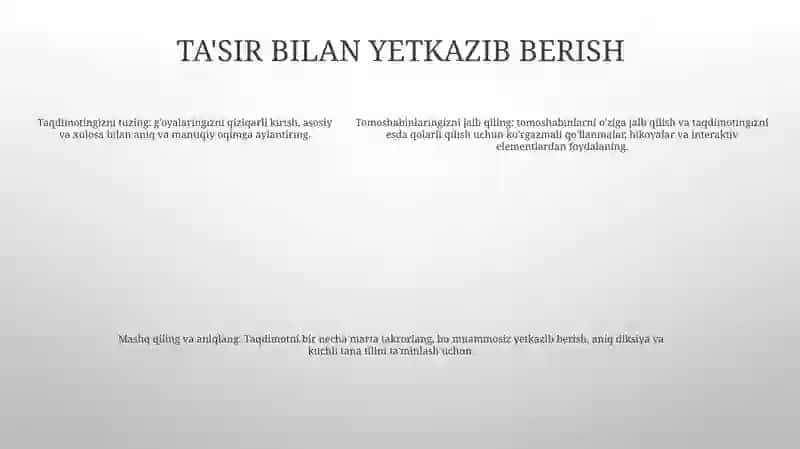 Taqdimot Tayyorlash 4