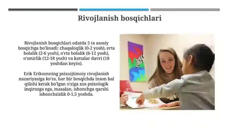 Rivojlanish Psixologiyasi 4