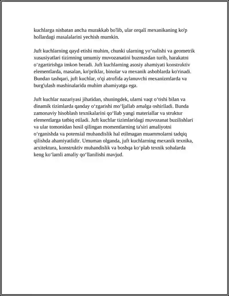 JUFT KUCHLAR NAZARYASI 4
