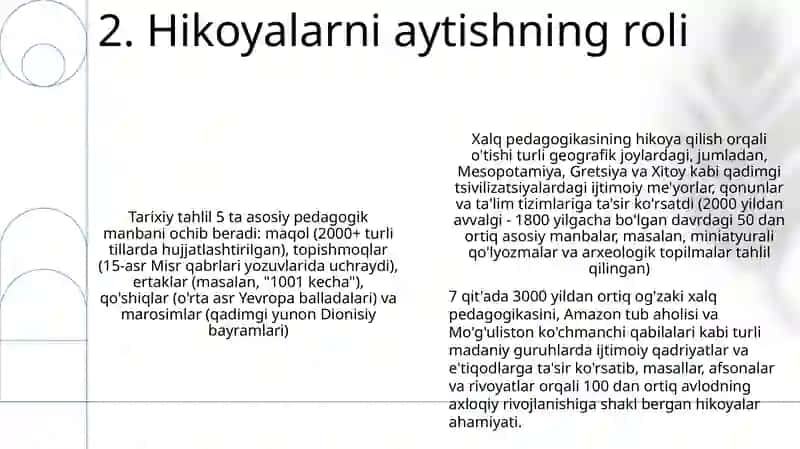 Xalq pedagogikasi manbalarining tarixiy ifodasi 4
