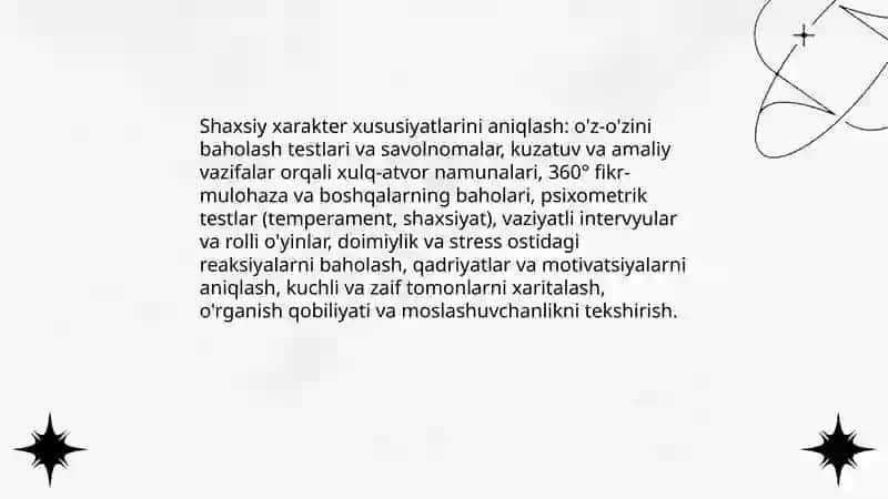 Harakter va qobiliyat 4