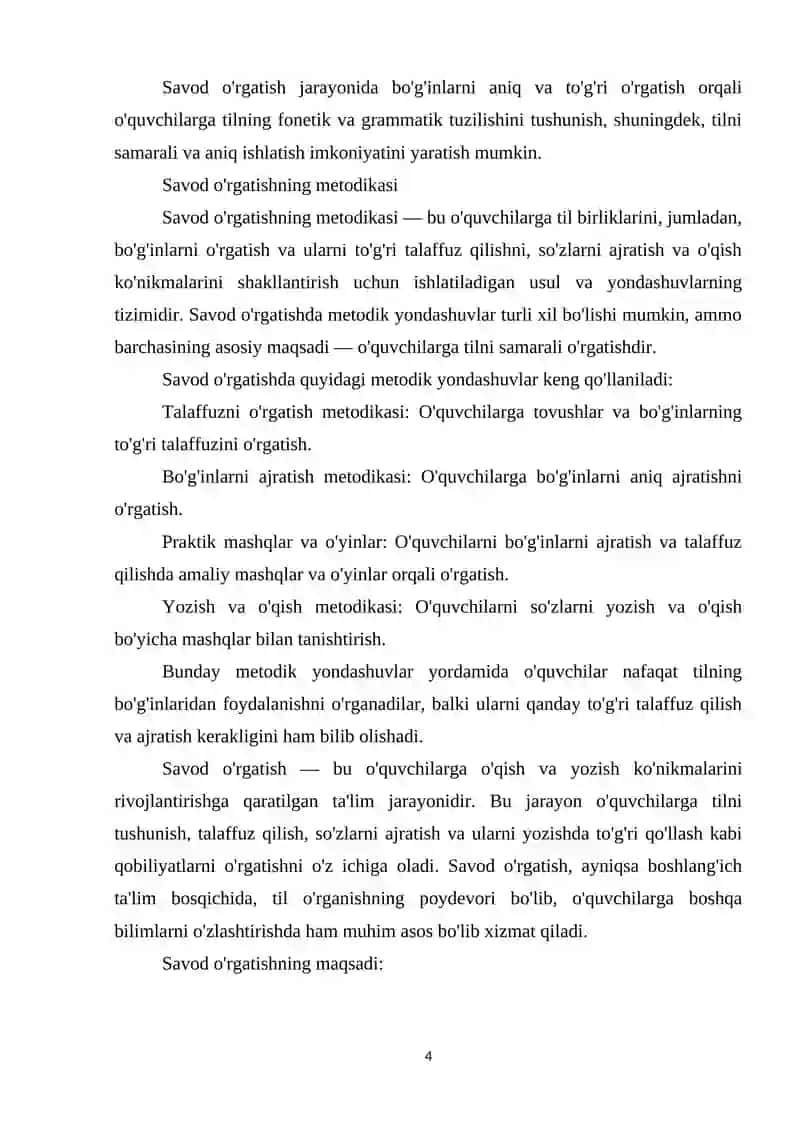 Savod o'rgatish davrida bo'g'in ustida ishlash 4