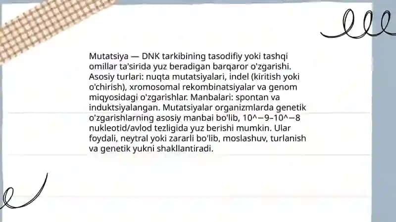 Tur ichidagi evolyutsion jarayonlar 4