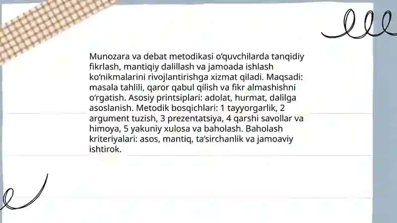 Taʼlim metodlari va vositalari 4