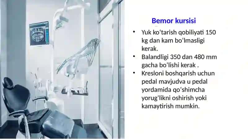stomotologik qurilmalar  dastaklar va dastalar. Ularni o'rnatish qoidalar 4