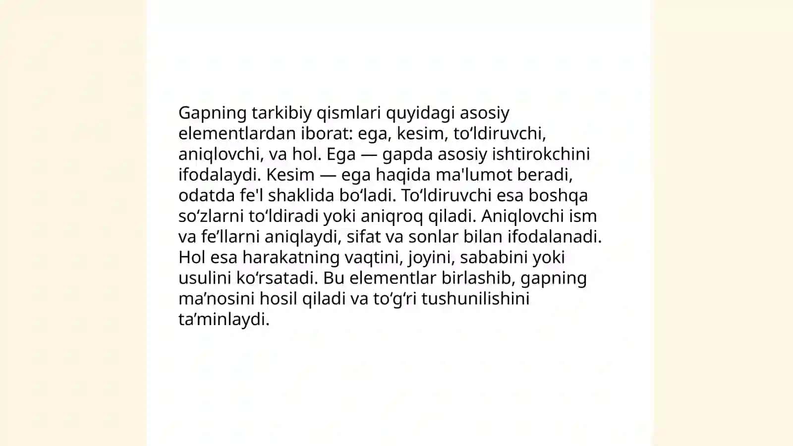 Gapning tuzilishi 4