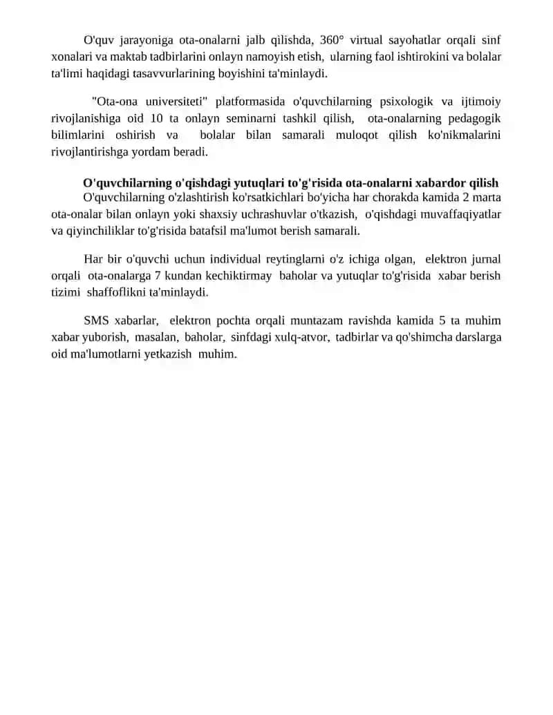 Ota-onalar qo'mitasi bilan hamkorlik 4