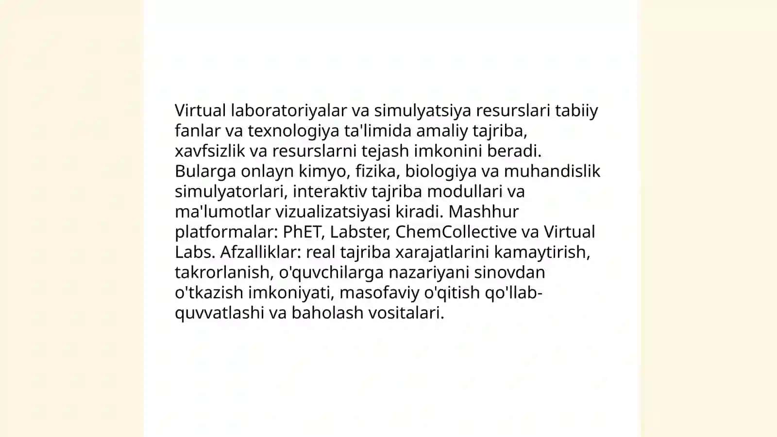 Tabiiy fanlar va texnologiyalarning elektron resurslari 4