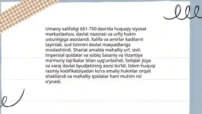Arab xalifaligi va islom huquqi 4