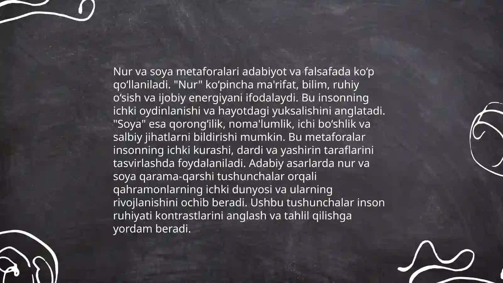 Asar qahramonlari: xarakter va tasvir 4