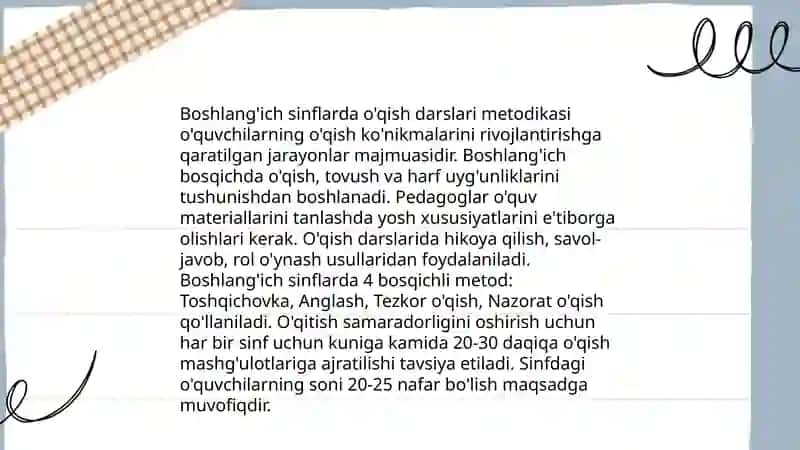 Ona tili oʻqitish metodikasi 4
