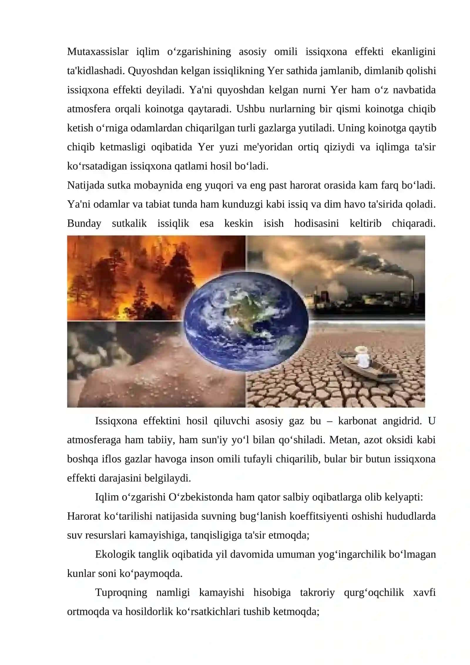 IQLIM O’ZGARISHI VA ATROF-MUHIT MUAMMOLARI 4