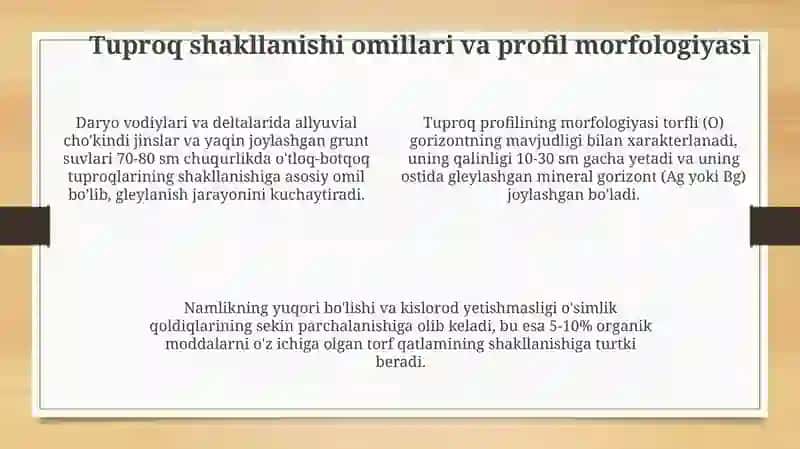 O'tloqi va o'tloqi-botqoq tuproqlari 4