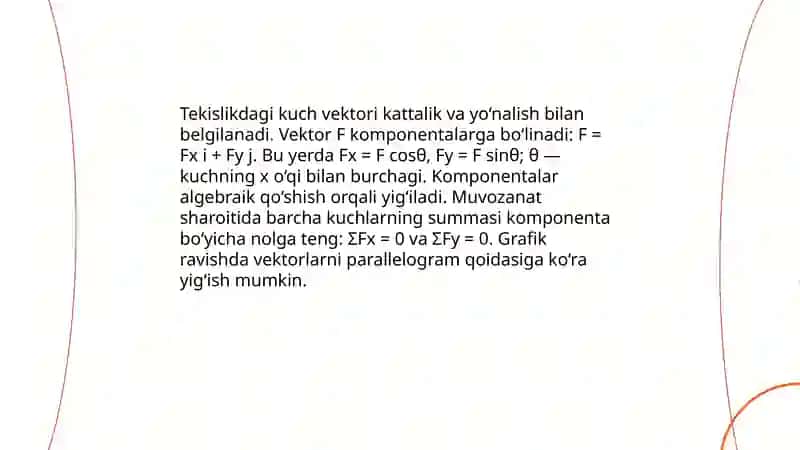 Kuchlar tizimining muvonati 4