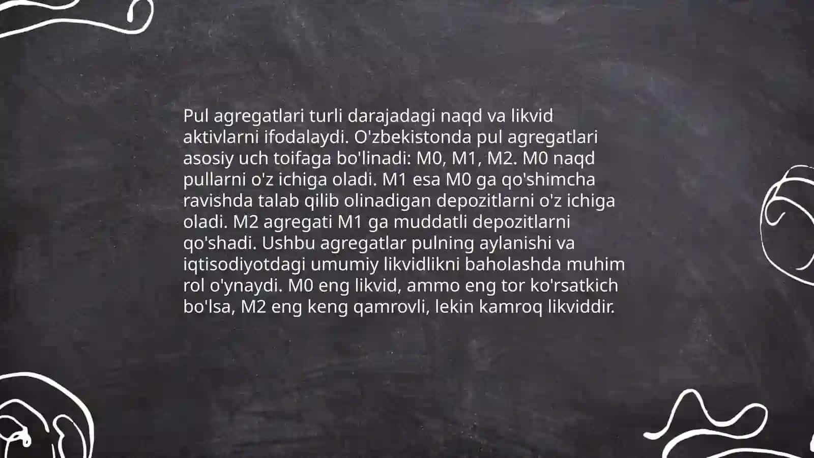 Pul massasi va pul agregatlari 4