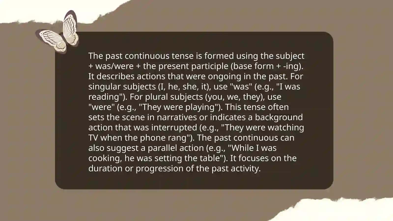 Past Continuous 4
