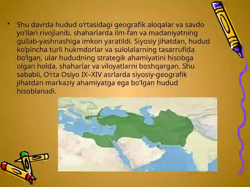 IX–XIV asrlar O‘rta Osiyo tarixiy geografiyasi 4