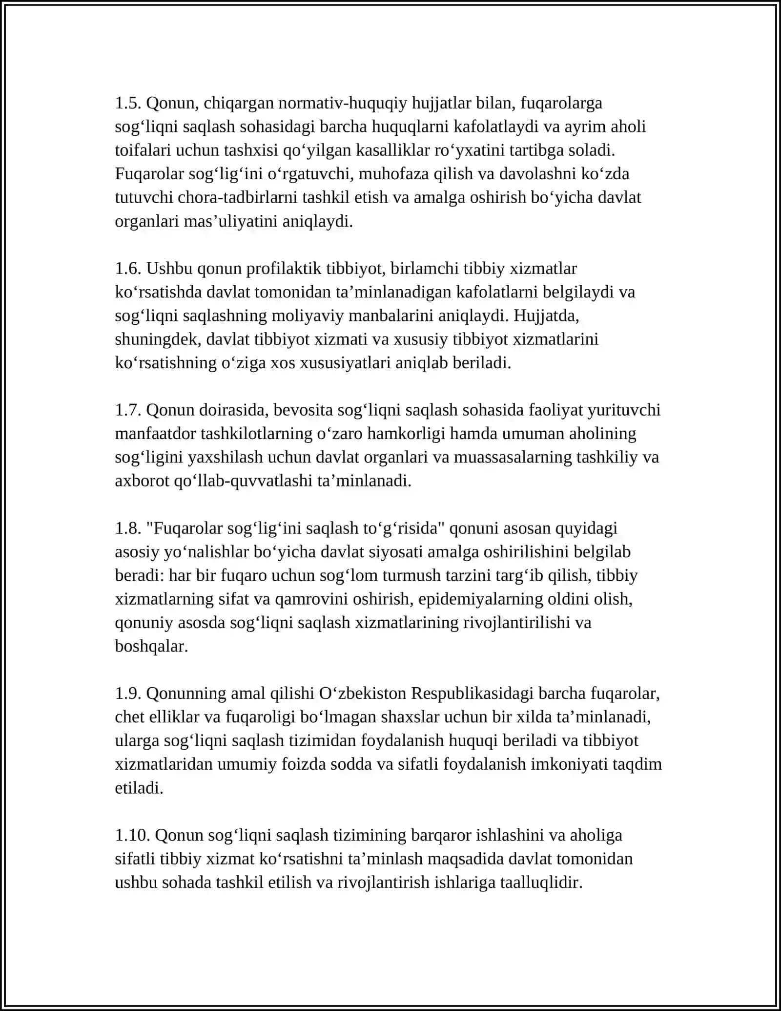 SOG'LIQNI SAQLASH SOHASIDAGI QONUNCHILIK ASOSLARI 4