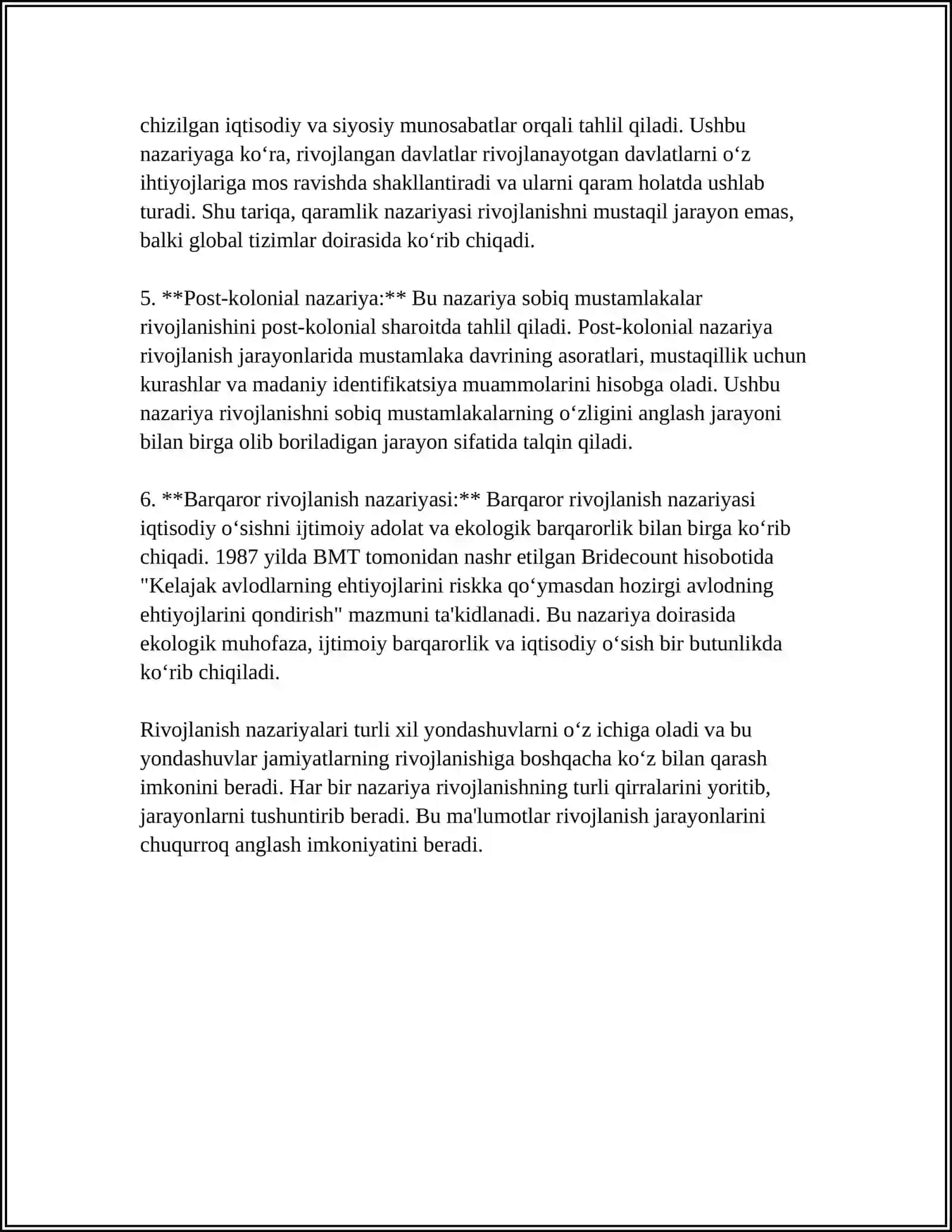 RIVOJLANISH FALSAFASI 4