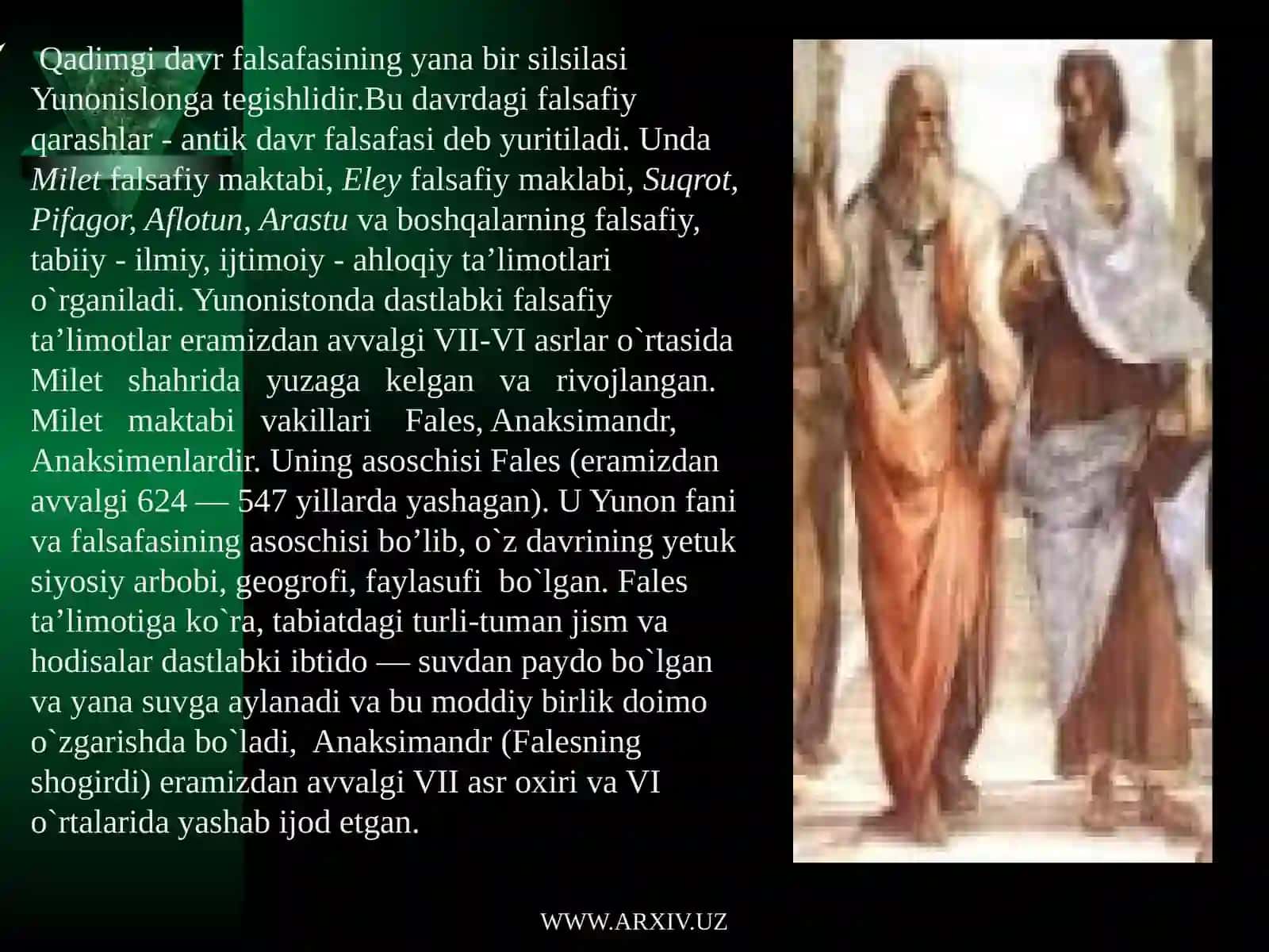 Qadimgi Yunoniston Falsafasi 4