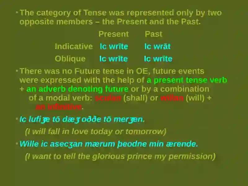 Verb word category and its grammatical categories 4