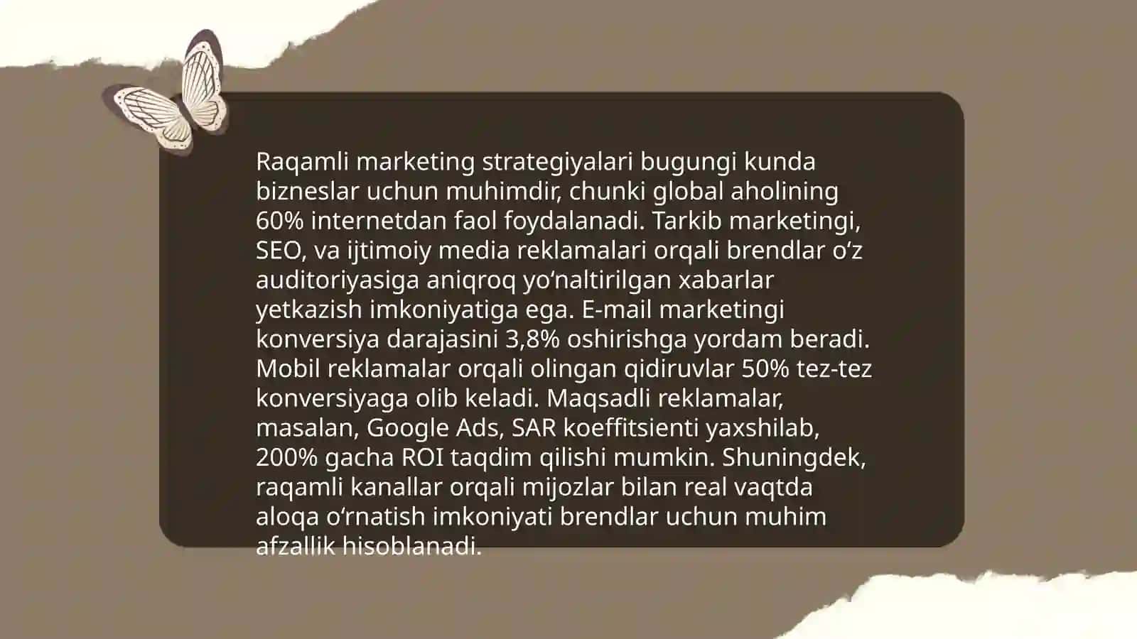 Elektron transport marketingida innovatsion pozitsiyalash 4