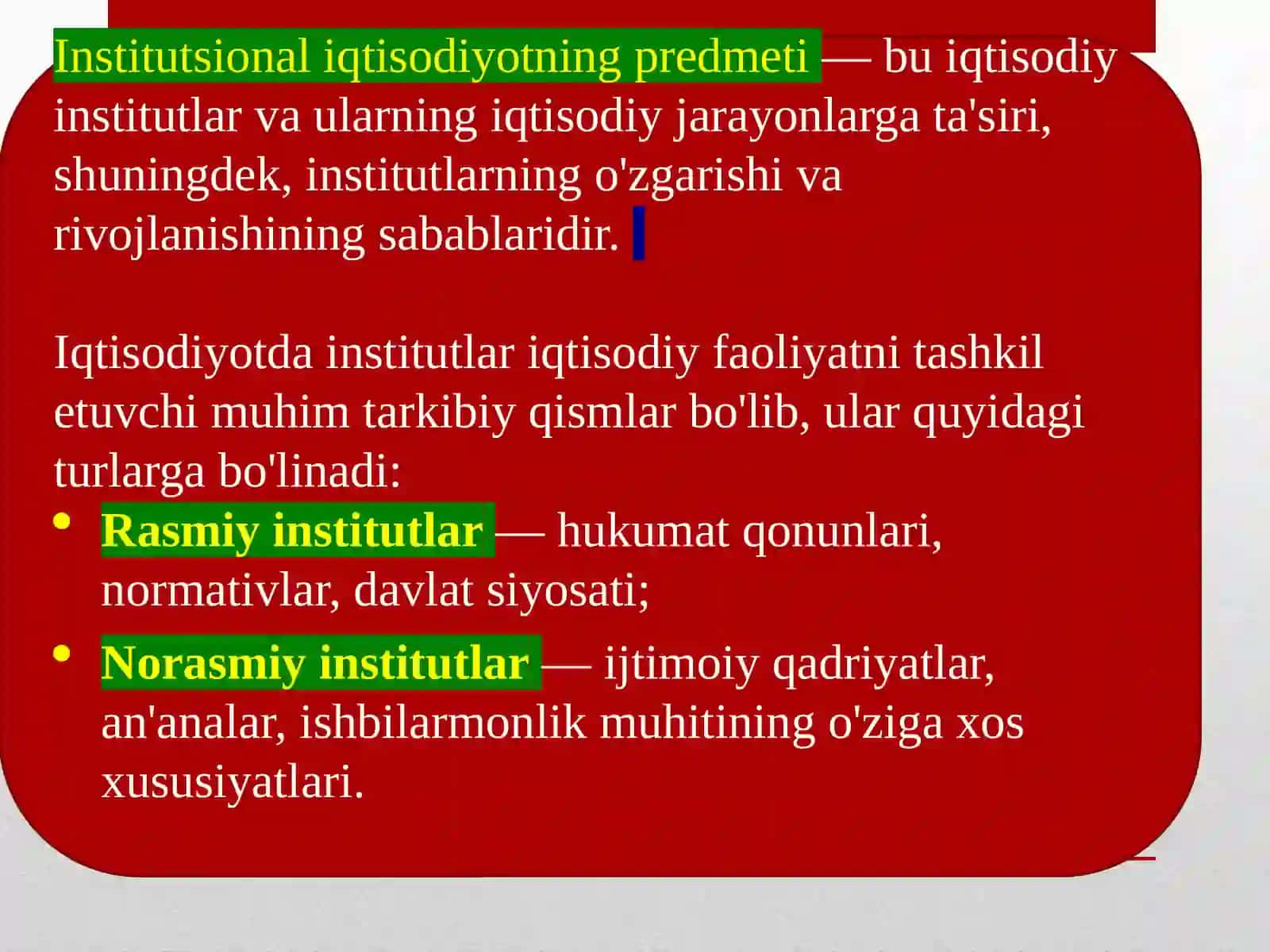 Institutsional iqtisodiyot 4
