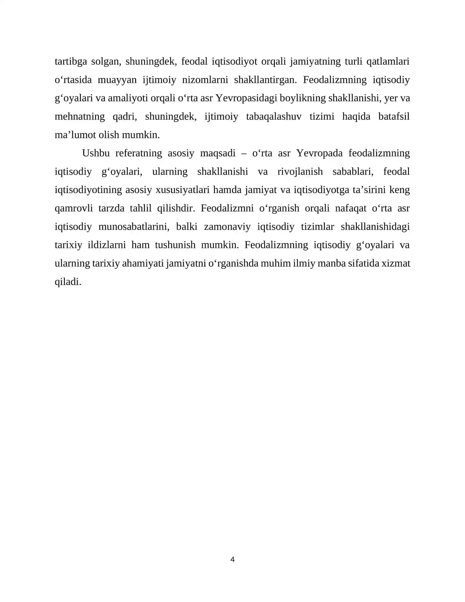 O‘rta asr yevropada feodalizmning iqtisodiy g‘oyalari 4