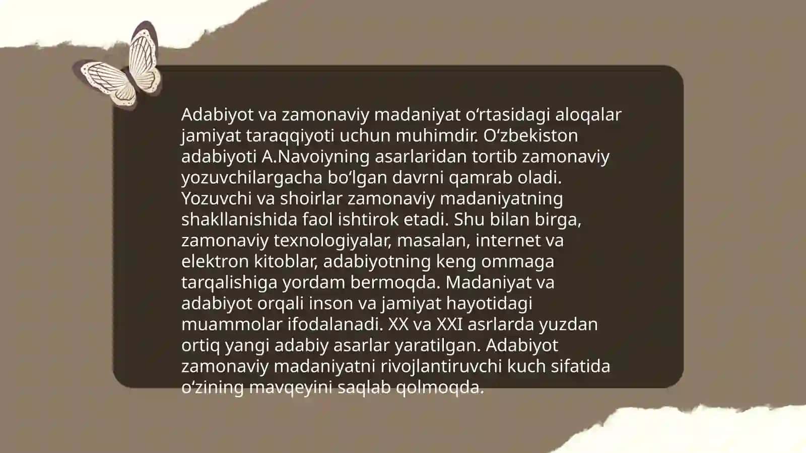 Adabiy jarayonda mom sindirom 4