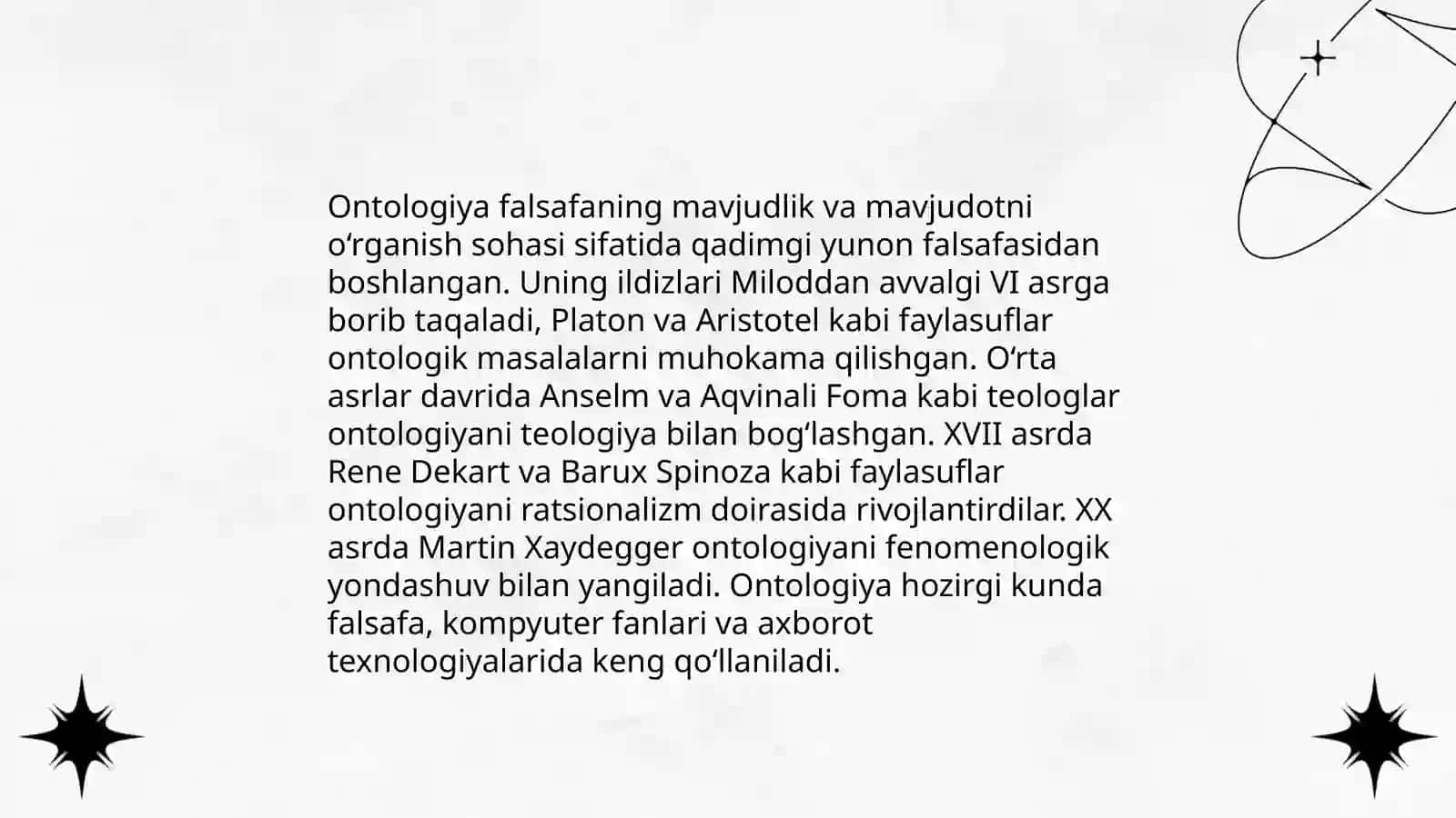 Ontologiya haqida 4