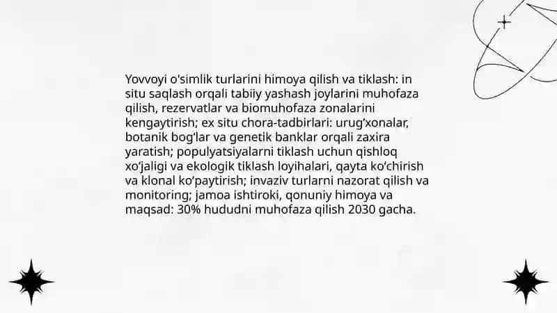 Osimlik dunyosini himoya qilish 4