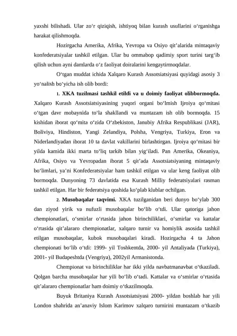 O’ZBEK MILLIY KURASH FEDERATSIYASINING TUZILISHI 4